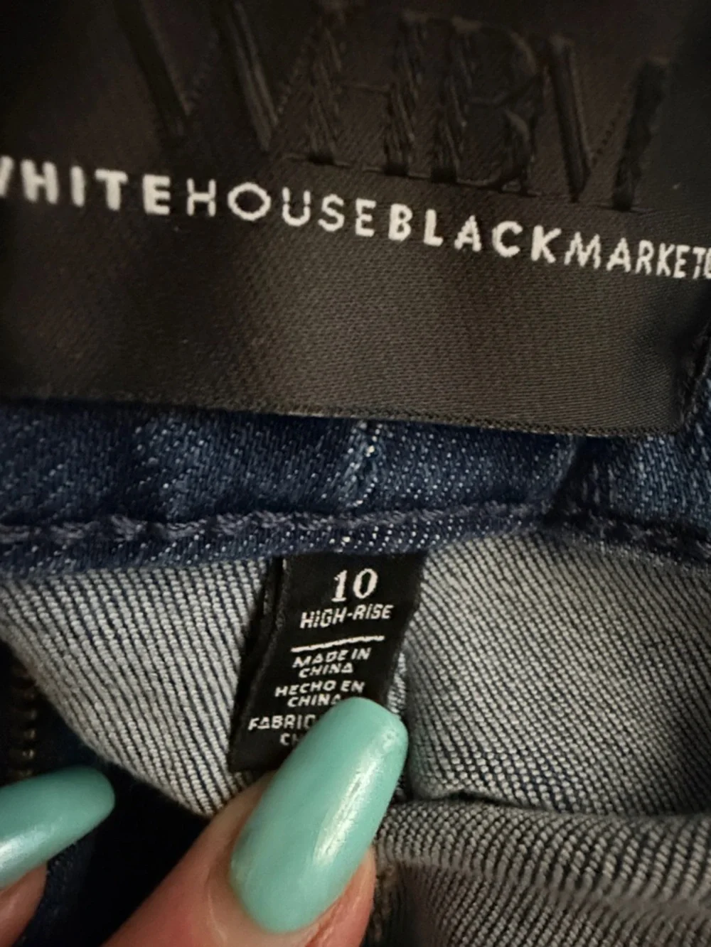 White House, Black market Denim Button-Detail Women's Shorts - Blue - Picture 10 of 10